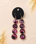 Berry Noir Drop Earrings