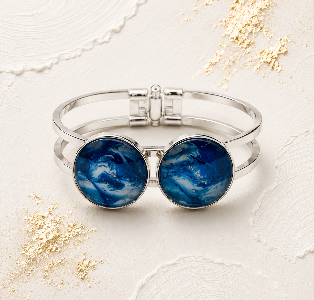 Ocean Currents Double Cuff Bracelet