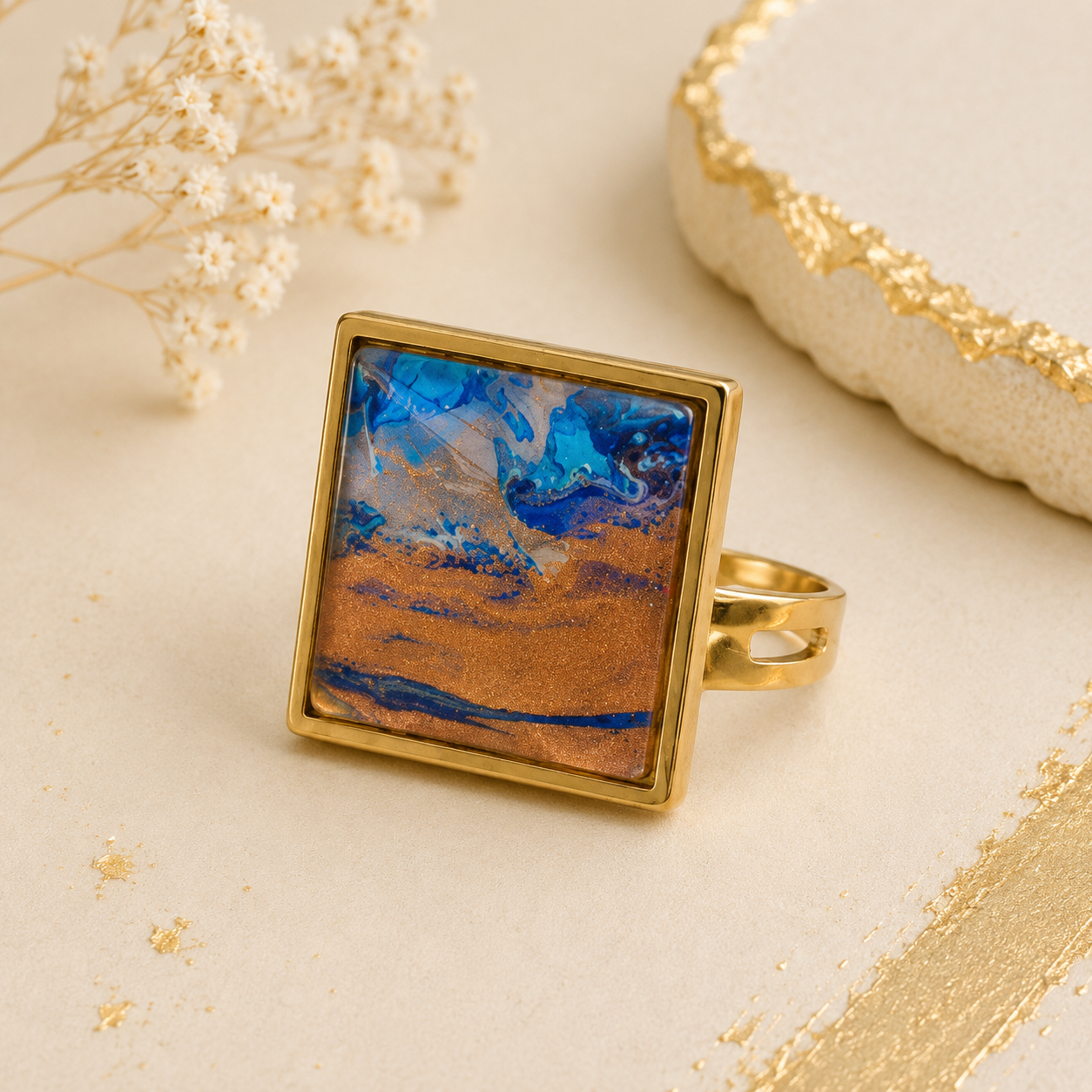 Ocean Horizon Statement Ring