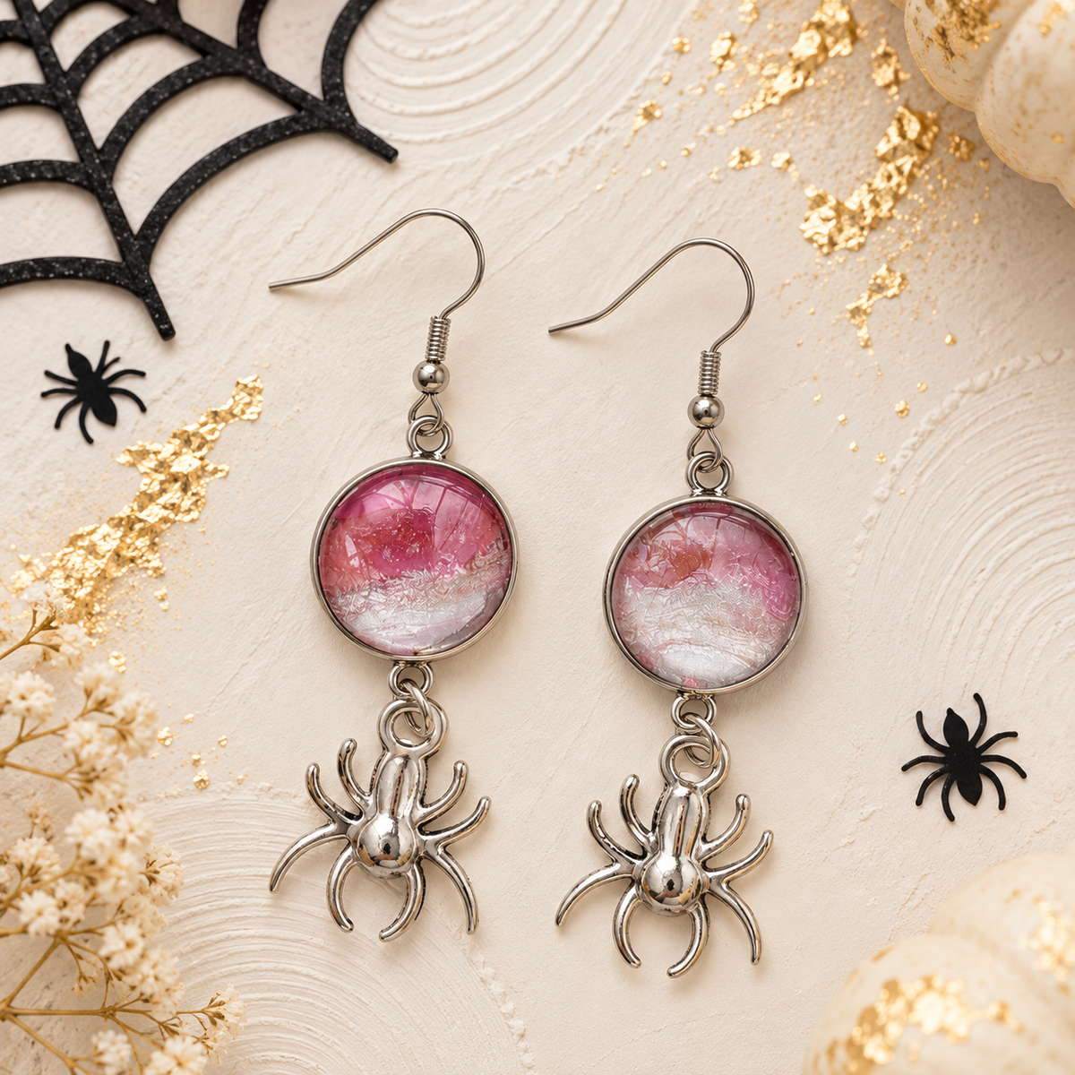 Witching Hour Spider Earrings