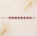 Ruby Radiance Mosaic Bracelet