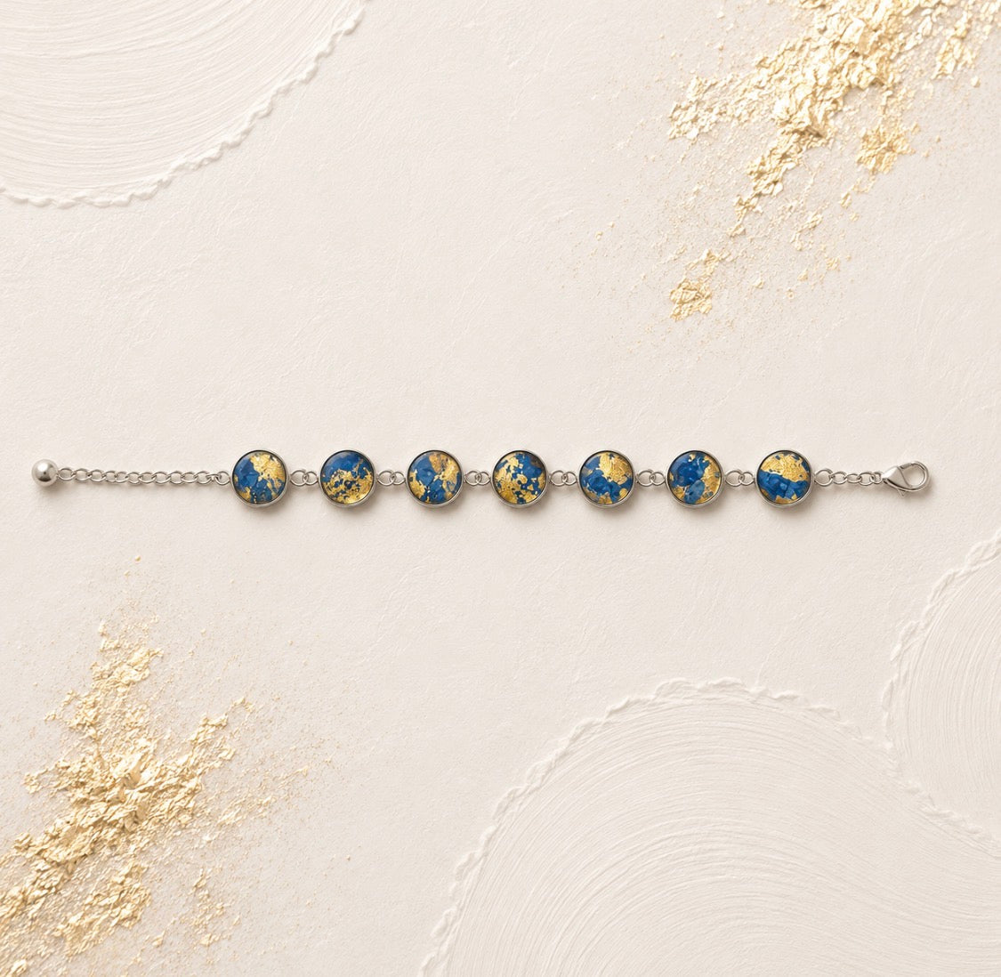 Golden Tide Mosaic Bracelet