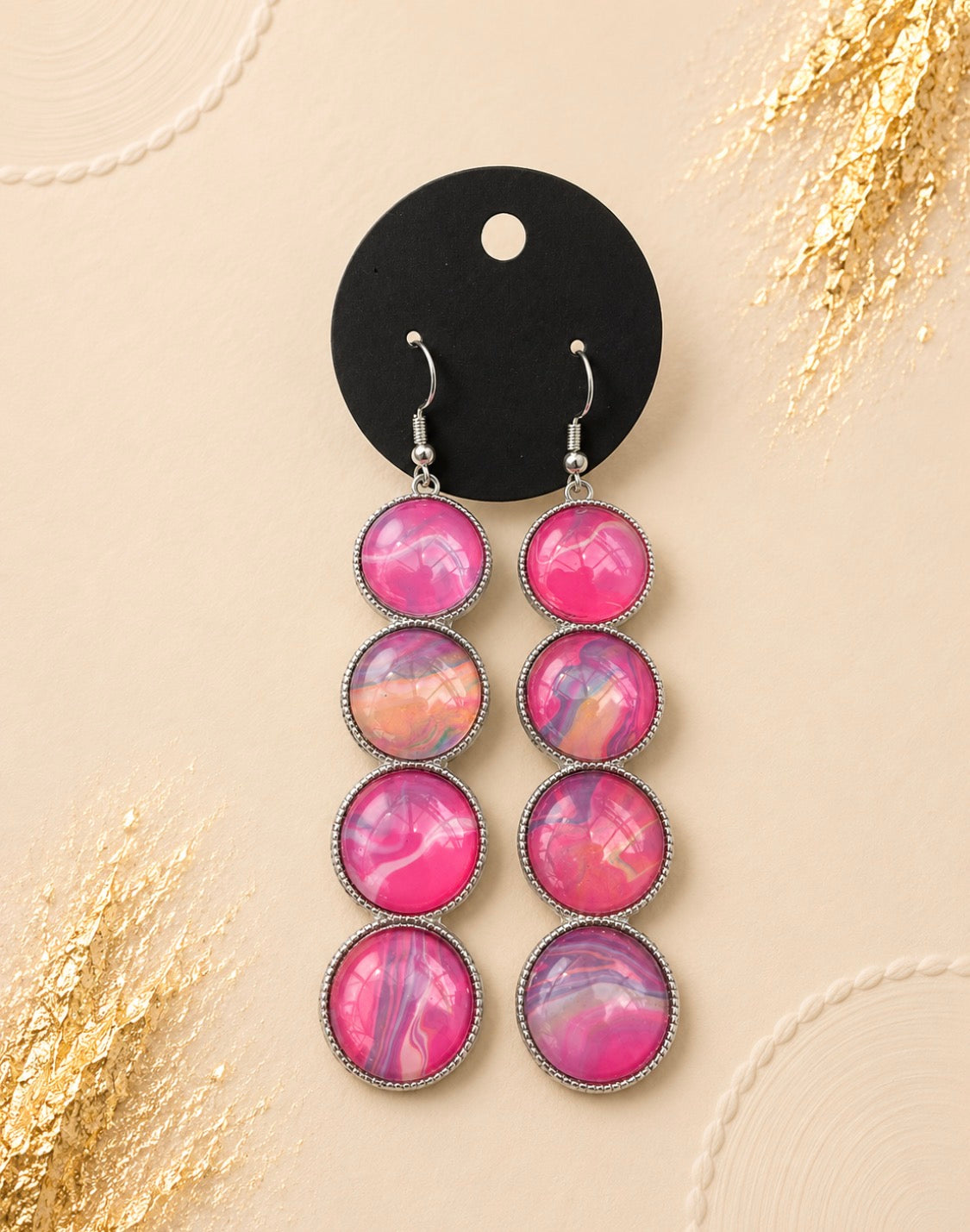 Pink Paradise Drop Earrings